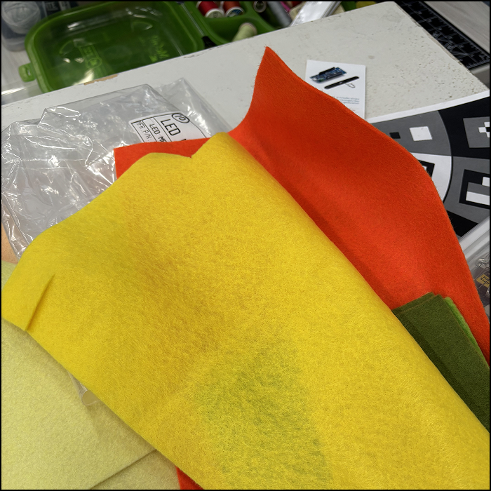 This is the fabric I used as a pocket for the battery.