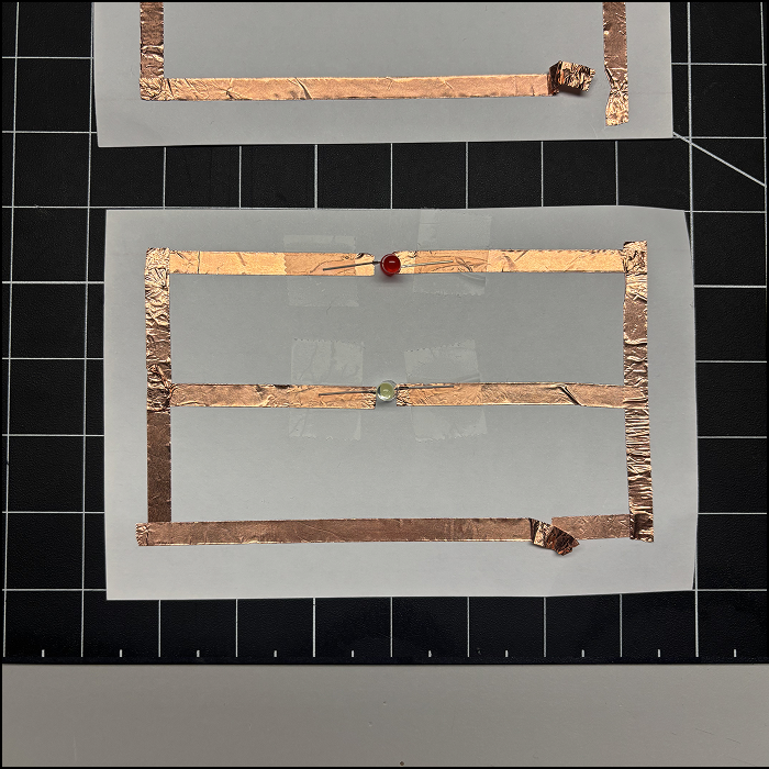 This is a picture of the parallel circuit taken before I light up the LEDs.