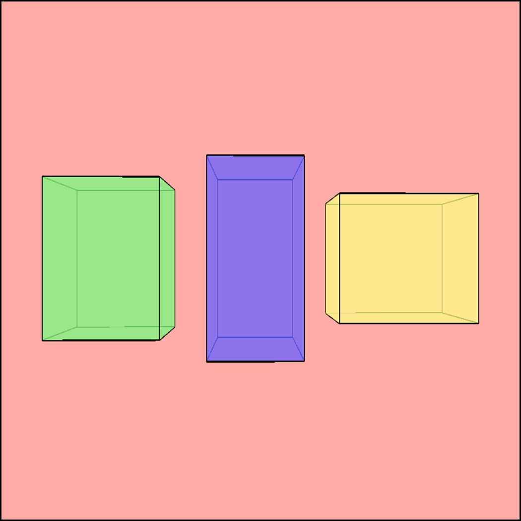 Tutorial 2 Sketch 6: Change volume and speed by dragging into a certain direction, in the process also change the width, height and length of the prisms.