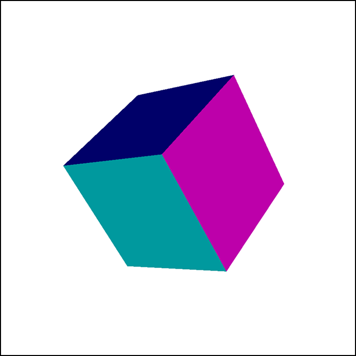 Here I experimented with 3D shape that changes the direction of its rotation with keypads.