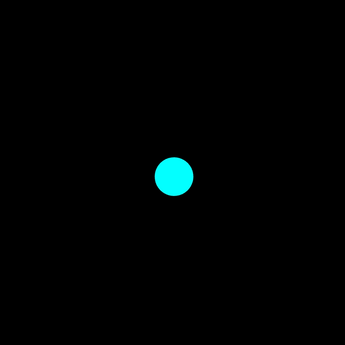 Creating a circle that moves up and down and changes color when keypad is pressed.