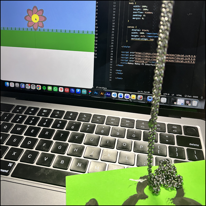 I used my necklace, which is made of brass, to activate the keypads.