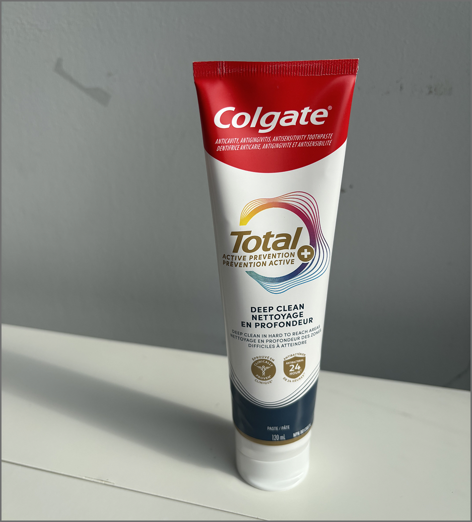 Another image taken of the toothpaste