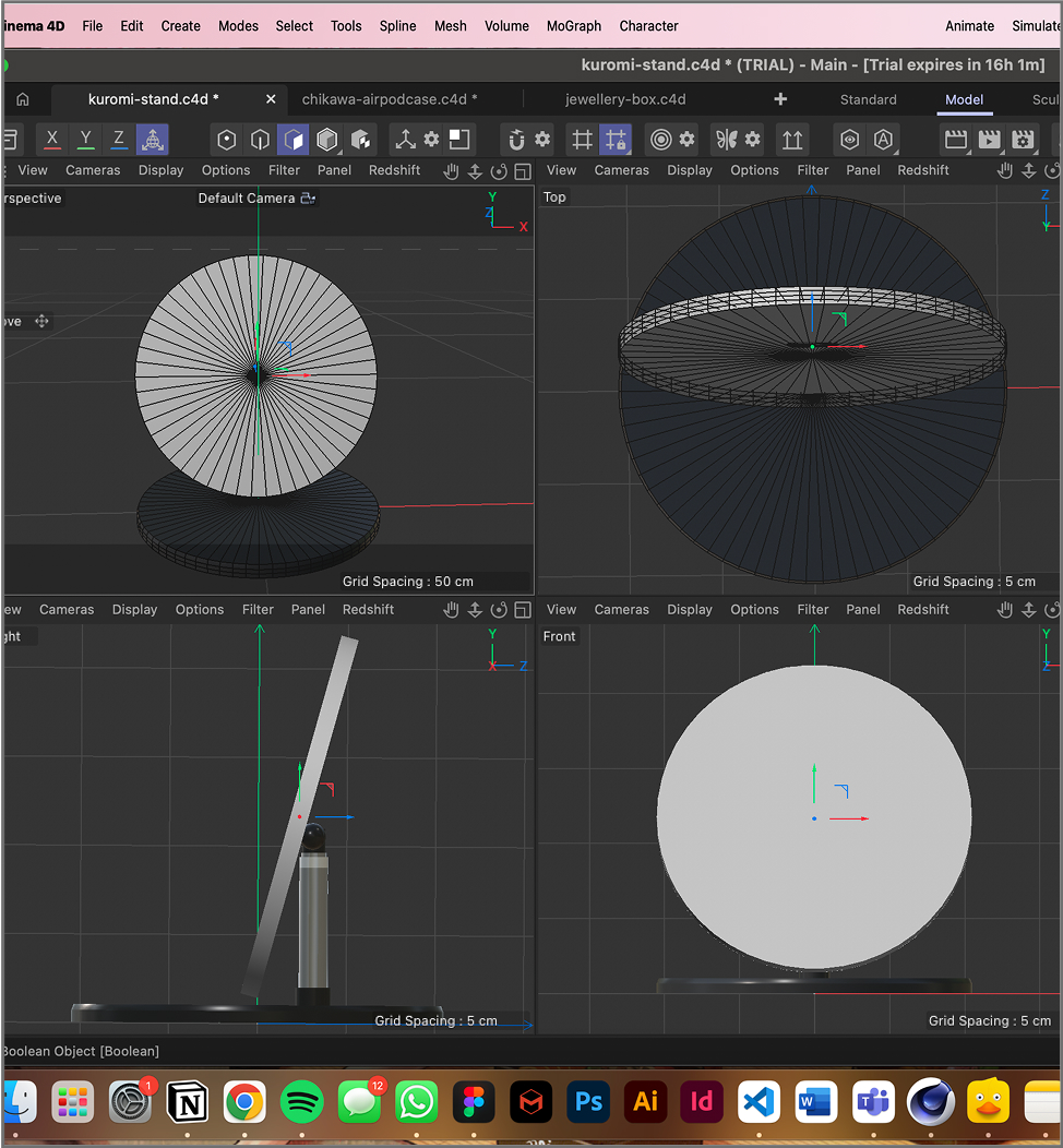 Process of figuring out how to sculpt her face.